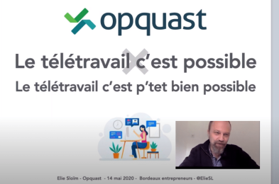 webinar télétravail - témoignage Opquast